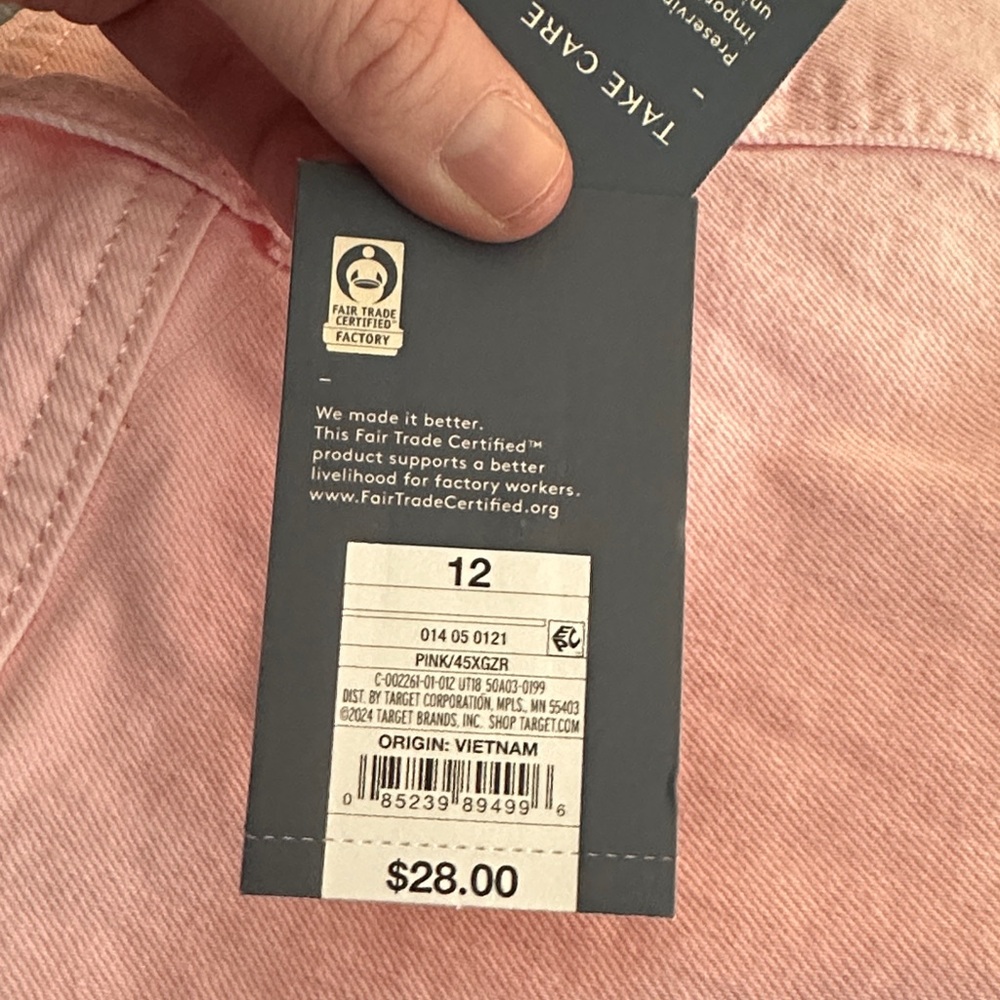 NWT Pink Wide-Leg Women Jeans - Picture 5 of 6